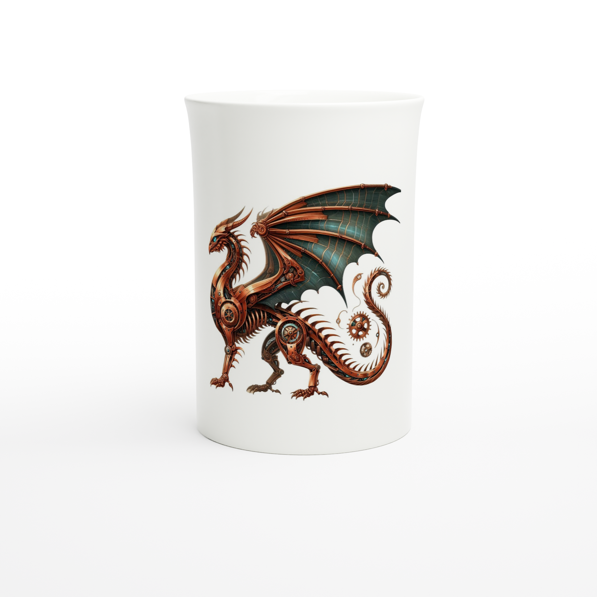 White 10oz Porcelain Slim Mug